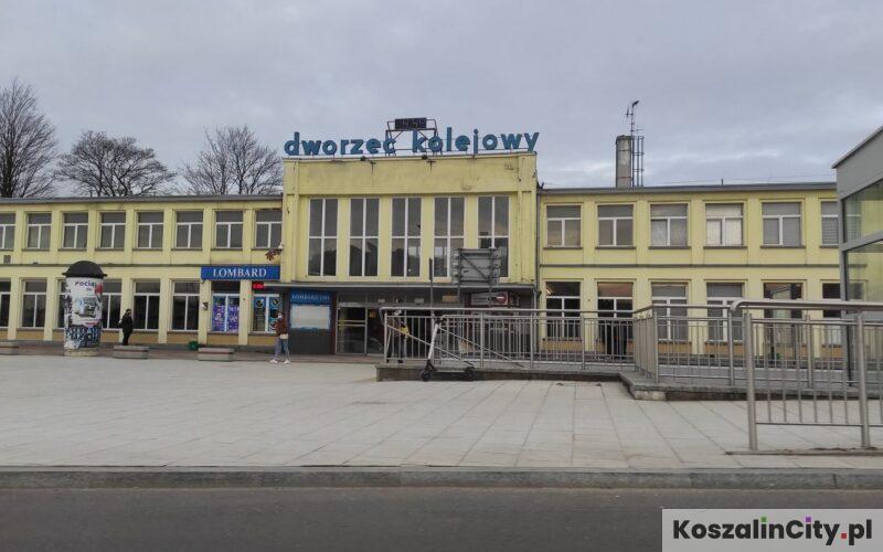 Dworzec Kolejowy w Koszalinie - stąd odjeżdżają pociągi i autobusy do Mielna