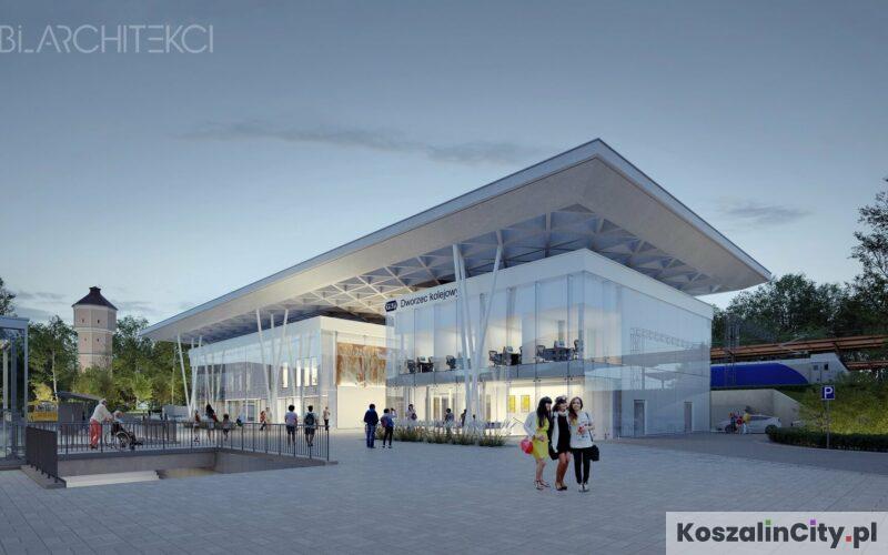 Nowy dworzec PKP w Koszalinie – wkrótce rusza budowa! Zobacz wizualizacje i video!