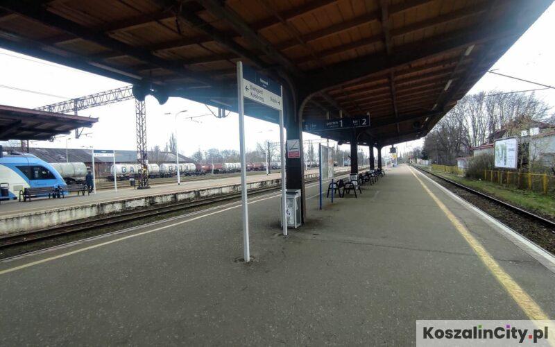 Peron kolejowy w Koszalinie
