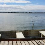 Widok na jezioro Jamno w Unieściu