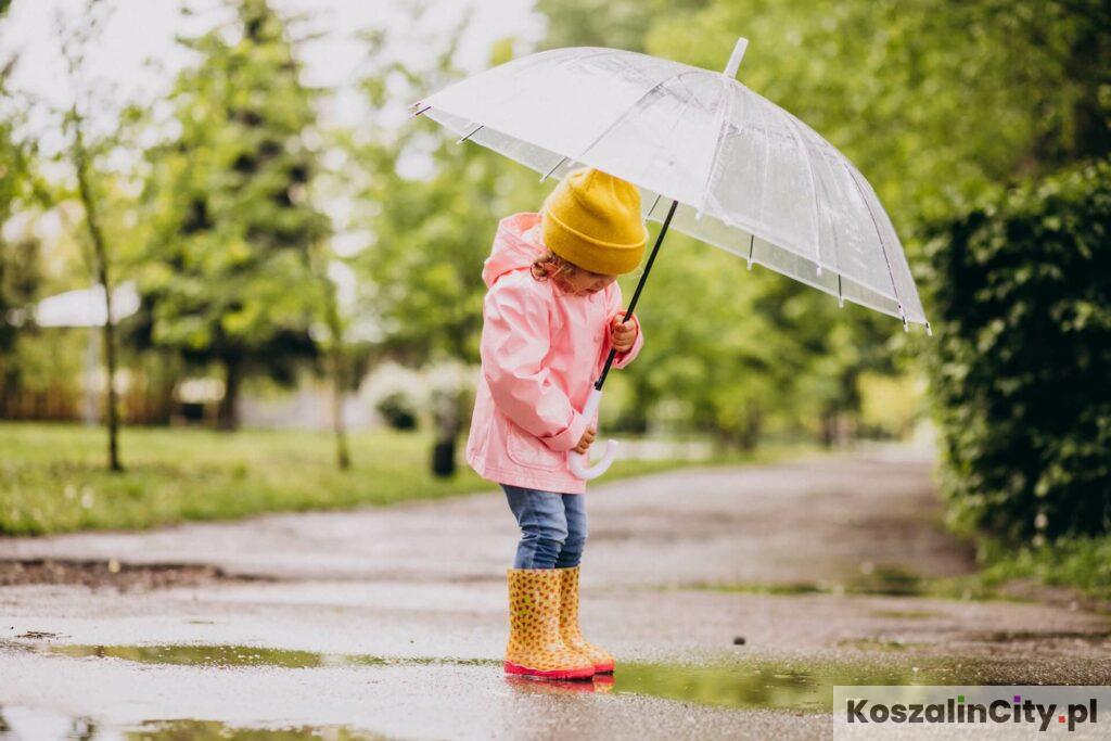 Opady deszczu w Koszalinie