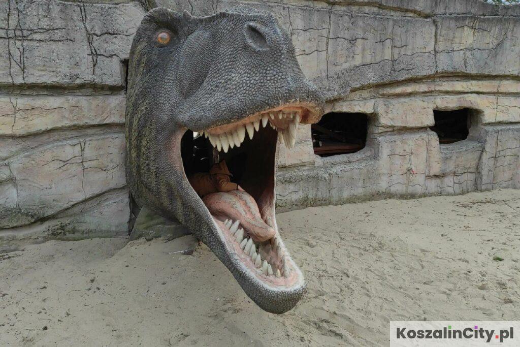 Paszcza dinozaura w JuraParku w Solcu Kujawskim