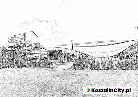 Kolorowanka do druku - Aquapark w Koszalinie