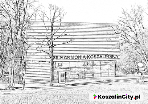 Kolorowanka do druku - Filharmonia w Koszalinie