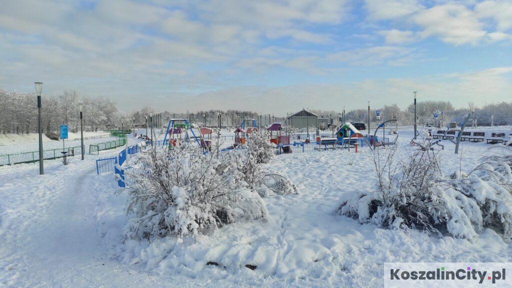 Duże opady śniegu w Koszalinie