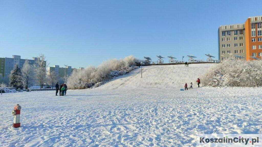 Górka na sanki pod Politechniką Koszalińską