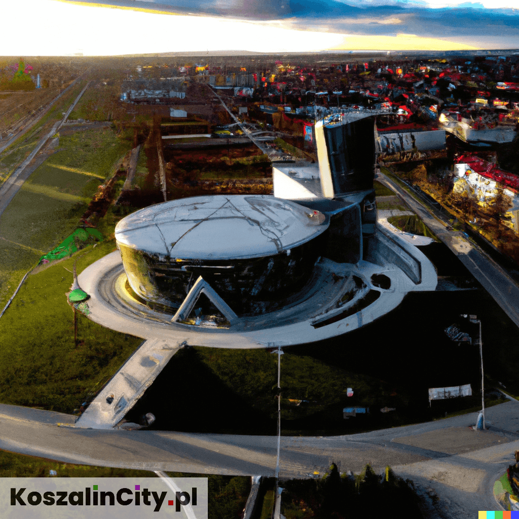 Nowoczesna budowla w Koszalinie - Sztuczna inteligencja (AI)