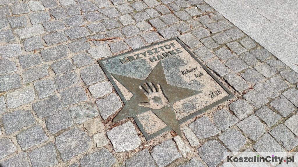 Krzysztof Hanke - Kabaret RAK - Odcisk dłoni na Alei Gwiazd Kabaretu w Koszalinie