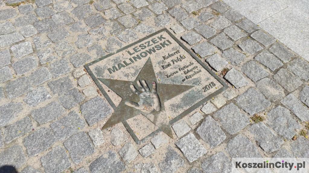 Leszek Malinowski - Kabarek Koń Polski - Odcisk dłoni na Alei Gwiazd Kabaretu w Koszalinie