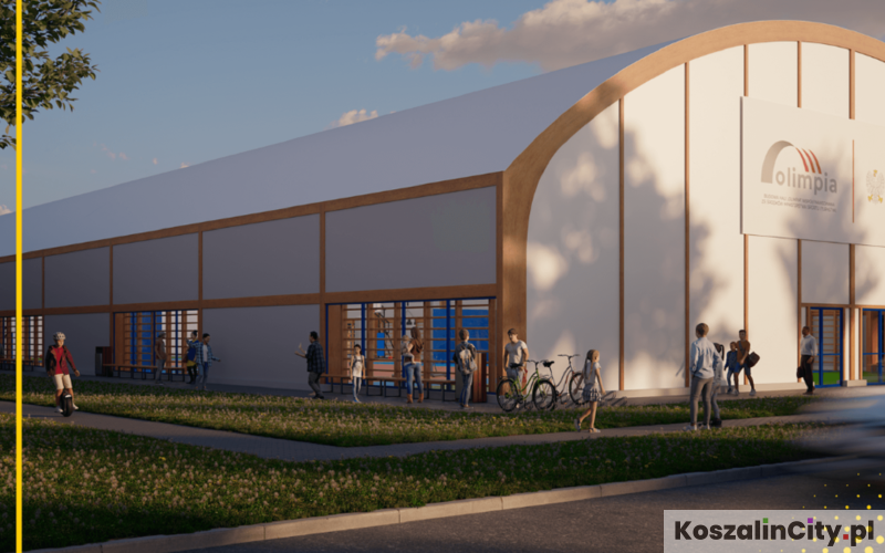 Sala gimnastyczna w Sarbinowie koło Mielna - wizualizacja