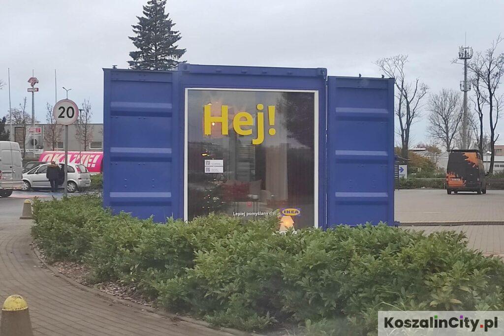 Kontener sprzedażowy IKEA w Koszalinie