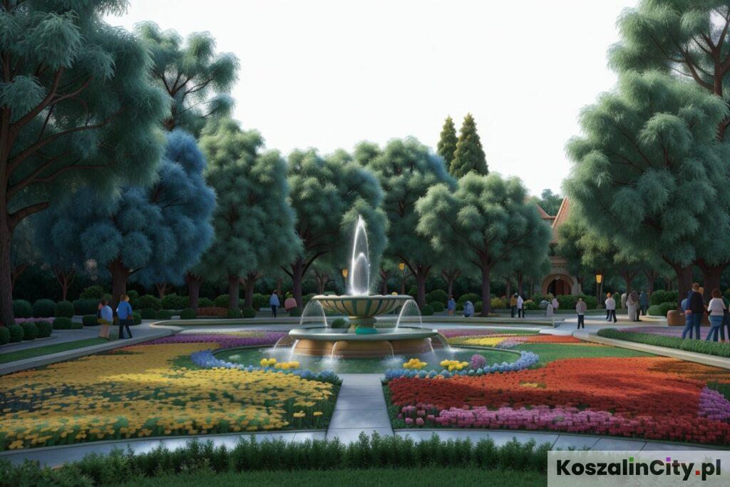 Bajkowa wersja Koszalina - Park im. Książąt Pomorskich i dywan kwiatowy