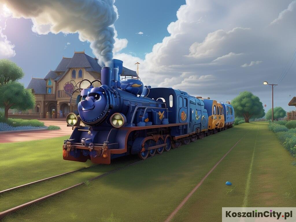 Koszalin w stylu Disney Pixar - kolej wąskotorowa