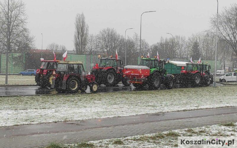 Protest rolników w Koszalinie