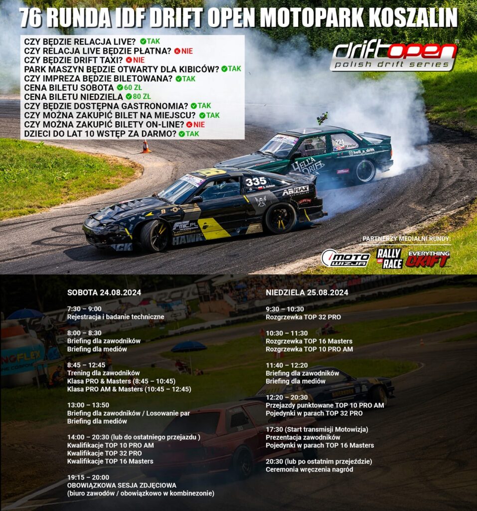 Program Drift Open w Koszalinie