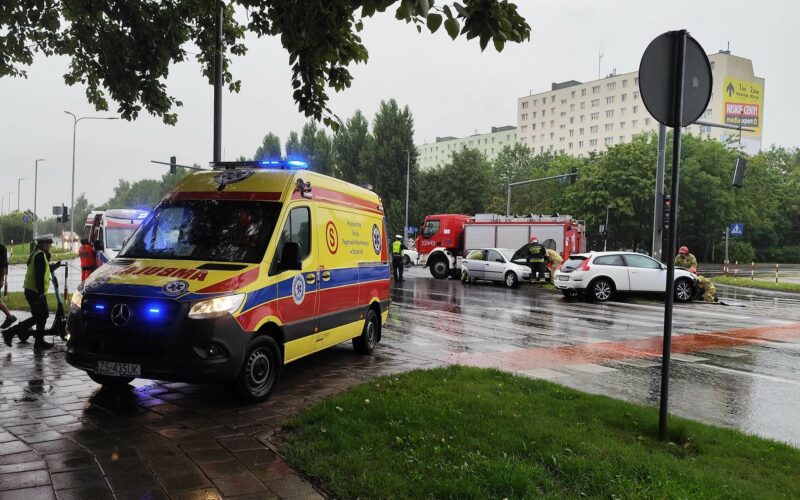 Wypadek w Koszalinie koło Emki