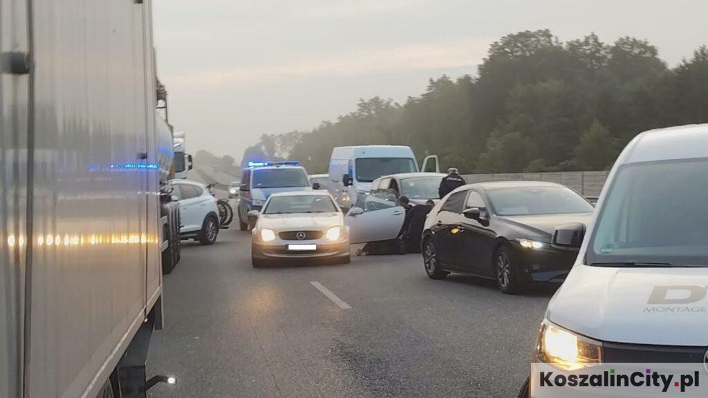 Zatrzymanie podejrzanego o morderstwo na S6