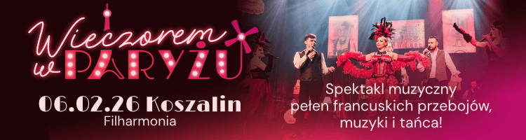 Koncert wieczorem w Parużu w Koszalinie