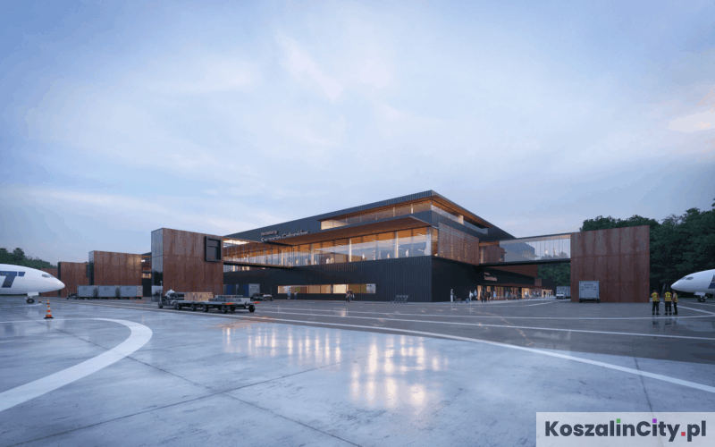 Budowa nowego terminala lotniska Szczecin-Goleniów