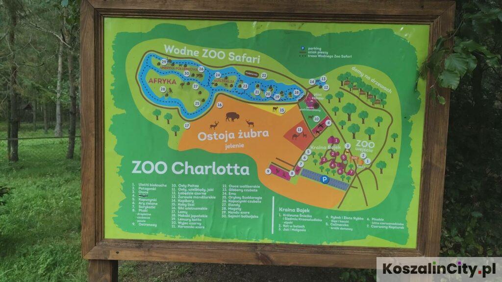 Mapa Zoo w Dolinie Charlotty