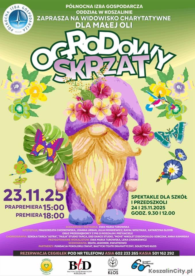 Ogrodowy skrzat - spektakl charytatywny dla Oli