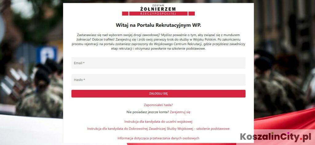 Portal rekrutacyjny Wojska Polskiego - zostanzolnierzem.pl