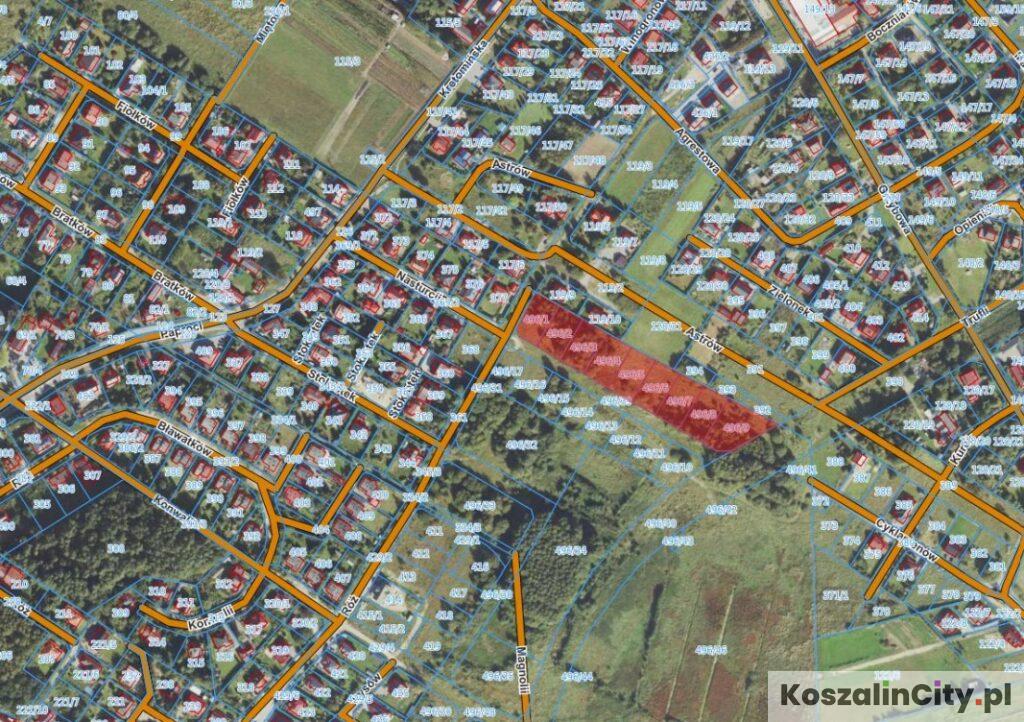 Przetarg na działki na Raduszce w Koszalinie