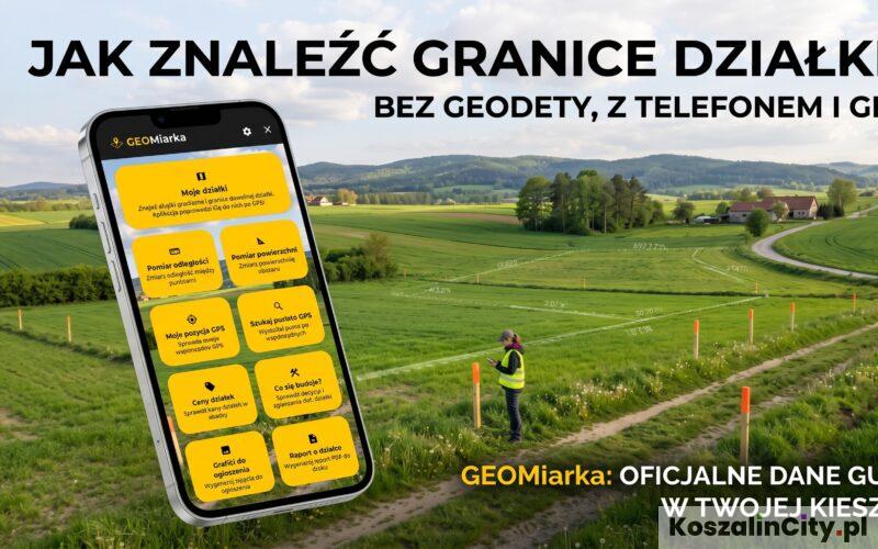 Aplikacja GEOMiarka do działek